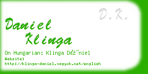 daniel klinga business card